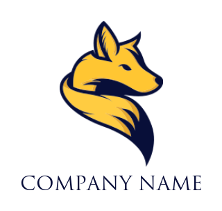 generate an animal logo with a fox mascot
