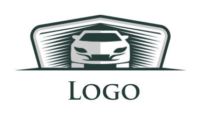 sports logo maker frontal car inside emblem - logodesign.net