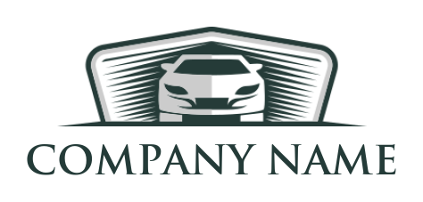 sports logo maker frontal car inside emblem - logodesign.net