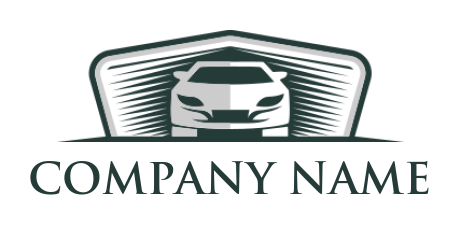 sports logo maker frontal car inside emblem - logodesign.net