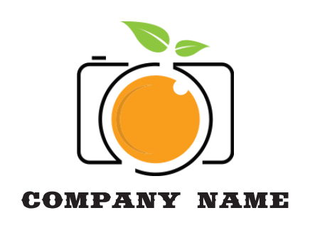 photography logo fruit lens inside camera leaves