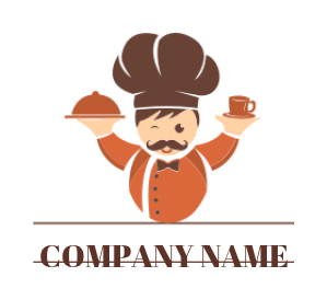 create a logo of funny looking cartoon chef