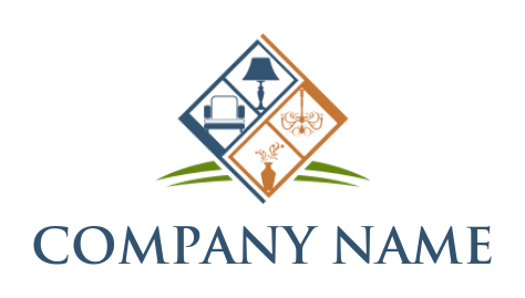 home improvement logo furnishing in window