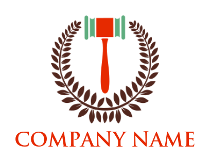 attorney logo image gavel with laurel wreath