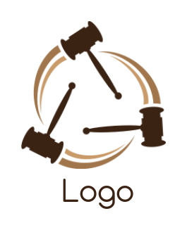 attorney logo gavels swooshes  