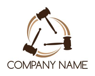 attorney logo gavels swooshes  