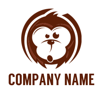 generate an animal logo funny monkey 3D mascot