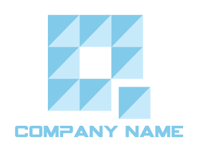 make a home improvement logo glass triangles or square mirrors - logodesign.net