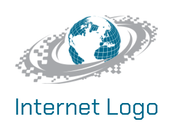 create an internet logo globe with whirlpool