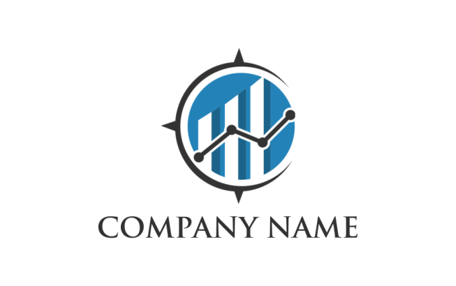Line Graph Logo Gla Great Line Graph Logos | Make a Line Graph Logo | LogoDesign.net