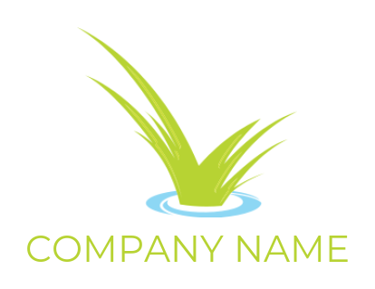 landscape logo maker grass and water - logodesign.net