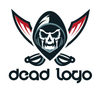 grim reaper skull with pirate swords in game 