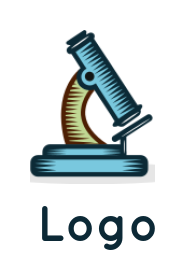 research logo half shade microscope with lens