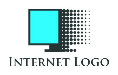 design an IT logo half tone LCD screen - logodesign.net