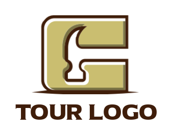 create a Letter G logo hammer inside letter g - logodesign.net