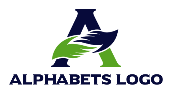 Make a Letter A logo handshake inside letter A