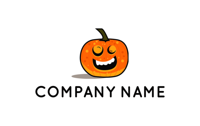 create a games logo happy jack o lantern pumpkin