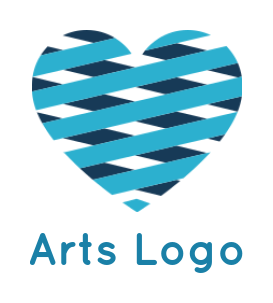 dating logo interweave ribbon heart