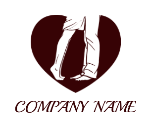 dating logo maker heart with matchmaking couple