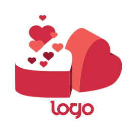 dating logo symbol heart icons from heart's box 