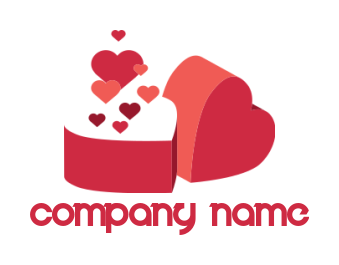 dating logo symbol heart icons from heart's box 