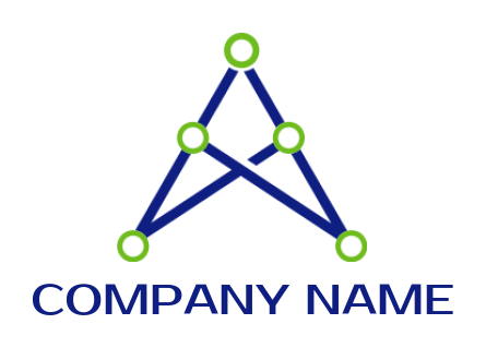 Design a Letter A logo tech wires forming letter A