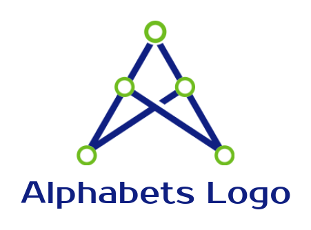 Design a Letter A logo tech wires forming letter A