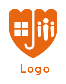 create an insurance logo hidden umbrella with shield - logodesign.net