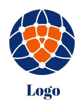 IT logo online hitech circle with shield - logodesign.net