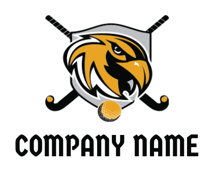 create an animal logo hockey and eagle mascot