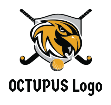 create an animal logo hockey and eagle mascot