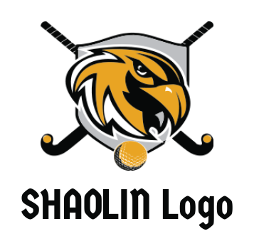 create an animal logo hockey and eagle mascot