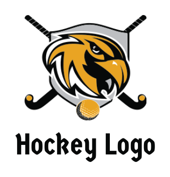 create an animal logo hockey and eagle mascot