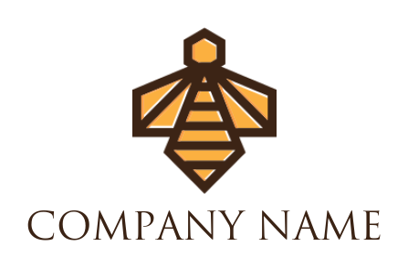 generate a pet logo of honey bee line art