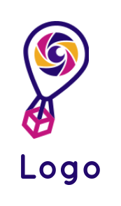 photography logo hot air balloon camera shutter 