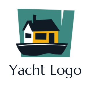 real estate logo online house on a boat - logodesign.net