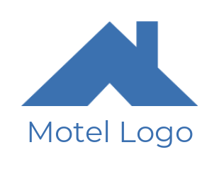 alphabet logo roof with chimney forming Letter A