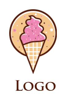 Ice cream cone with sprinkles idea