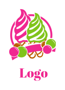 Ice cream logo design, png | PNGWing