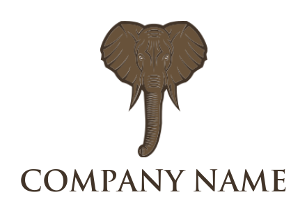 animal logo icon illustrative elephant head - logodesign.net