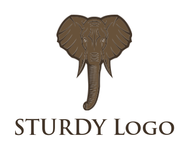 animal logo icon illustrative elephant head - logodesign.net