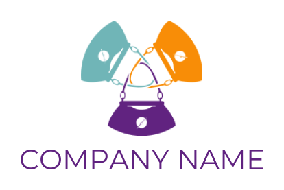 make an apparel logo interlocked handbag handles 