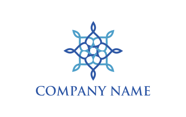 make a religious logo Islamic lattice line art - logodesign.net