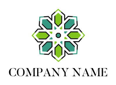 religious logo Islamic lattice pattern mandala