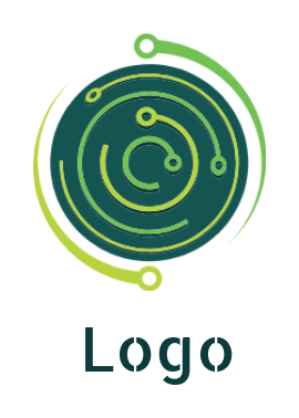 create an IT logo IT & telecommunication wires