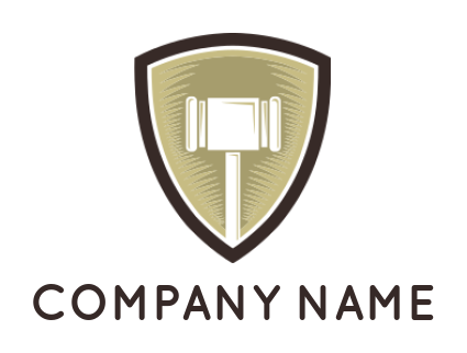 make an attorney logo gavel shield - logodesign.net