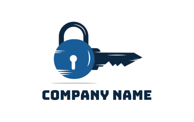 security logo icon key and padlock - logodesign.net
