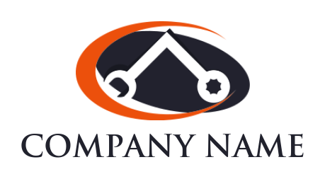 make an auto repair logo L shape wrench in swoosh - logodesign.net