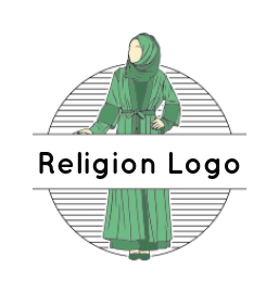 fashion logo lady wearing hijab clothing