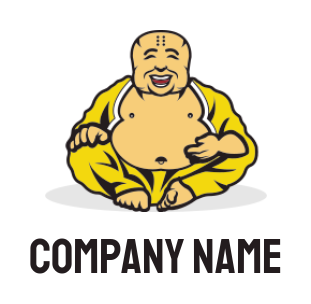 religious logo icon Laughing Buddha - logodesign.net